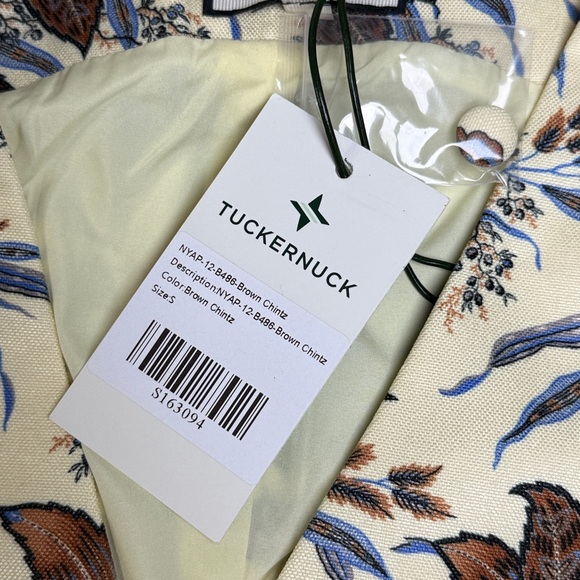 Tuckernuck Montrose Chintz Martine Vest SM Floral ButterYellow Spring Preppy NEW - Picture 6 of 17